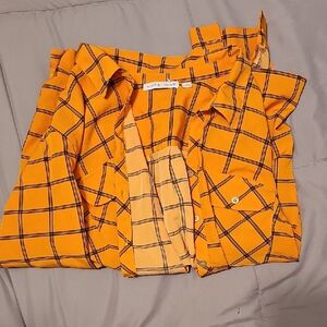 Notations Mustard Plaid Shirt